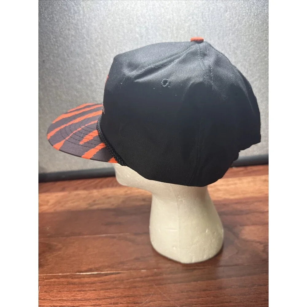 Exxon World Sports Car Championship Gas Oil Trucker Snapback Ball Cap Hat Vtg